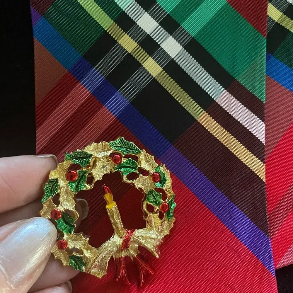 Lot of 6 Vintage Gerry’s Christmas Pins / Brooches Christmas Jewelry